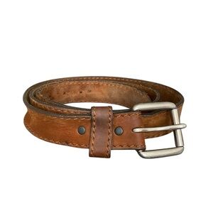 Ariat Justin Size 46 Top Grain Leather Belt USA Made 03/18 C12685 Men Western